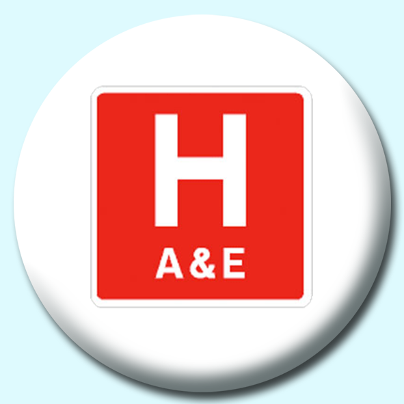 Hospital A And E Button Badge