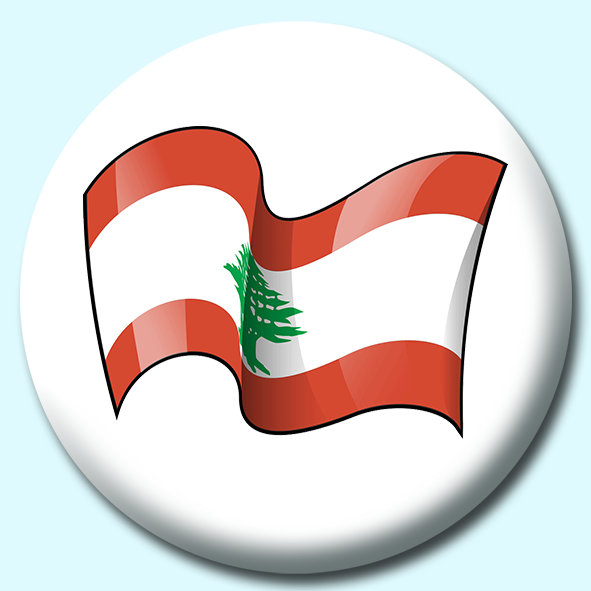 Lebanon Button Badge