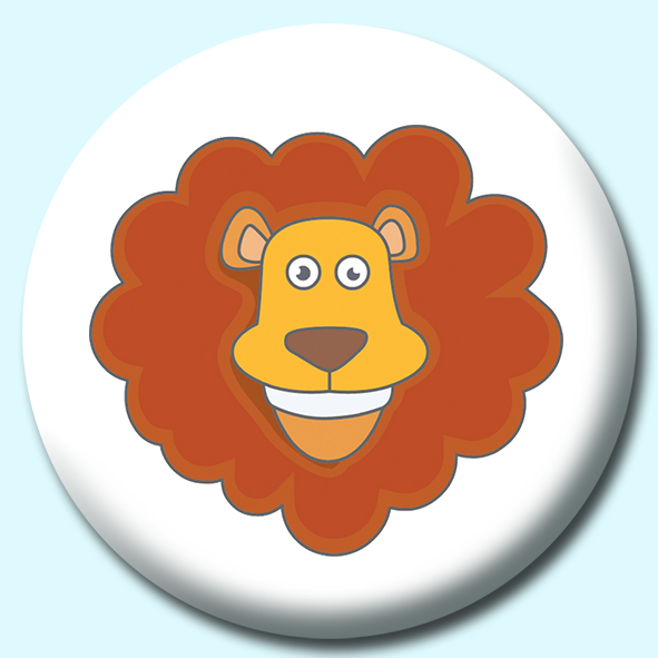 Lion Button Badge