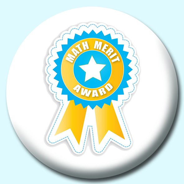 Math Merit Button Badge