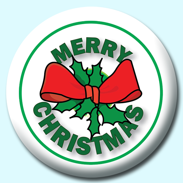 Merry Christmas Button Button Badge