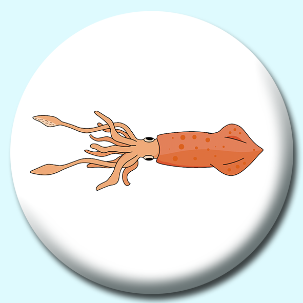 Mollusks Giant Squid Button Badge