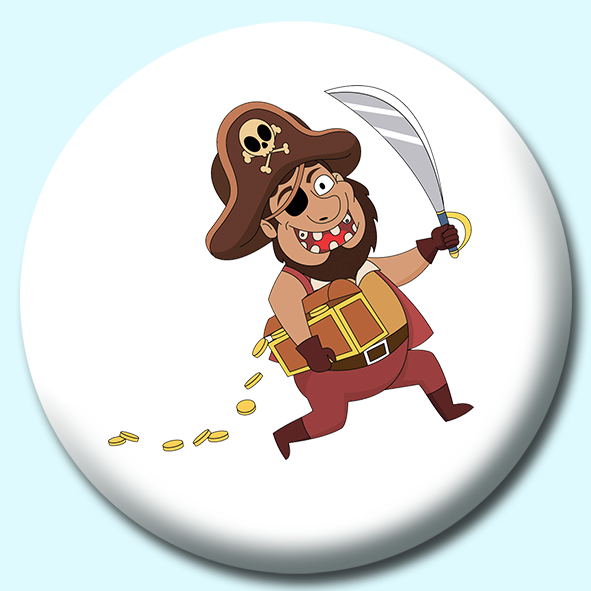 Pirate Button Badge