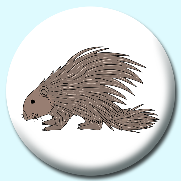 Porcupine Button Badge