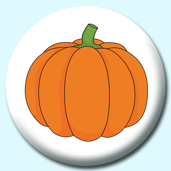 Pumpkin Button Badge