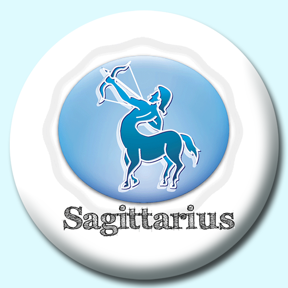 Sagittarius Button Badge