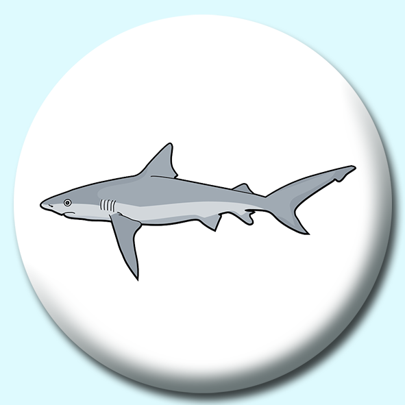 Shark Button Badge