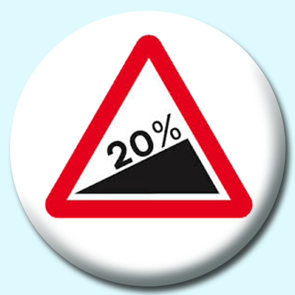 Steep Hill Button Badge