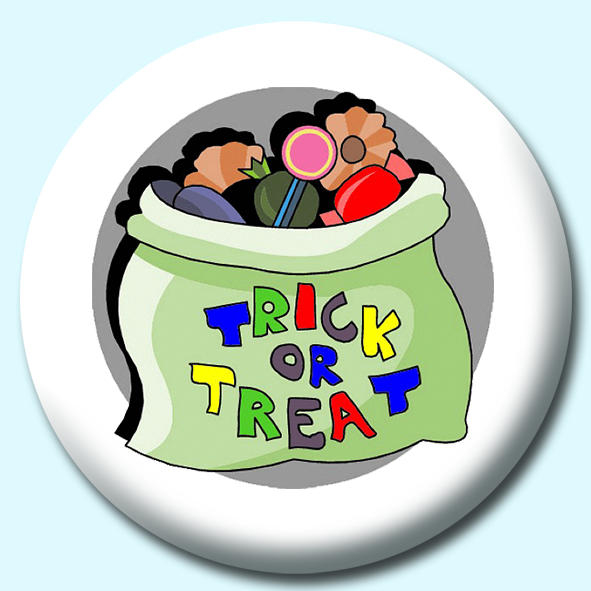 Trick Or Treat Button Badge