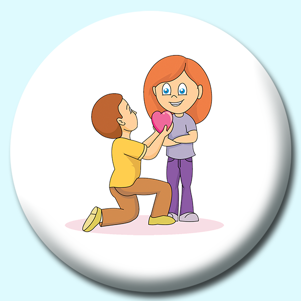 Valentines Day V4 Button Badge