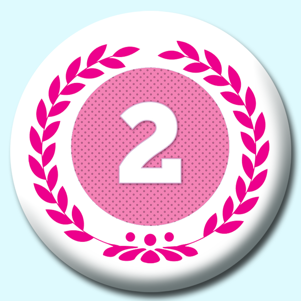 Wreath Number 2 Button Badge
