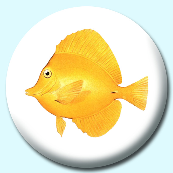 Yellow Tang Button Badge
