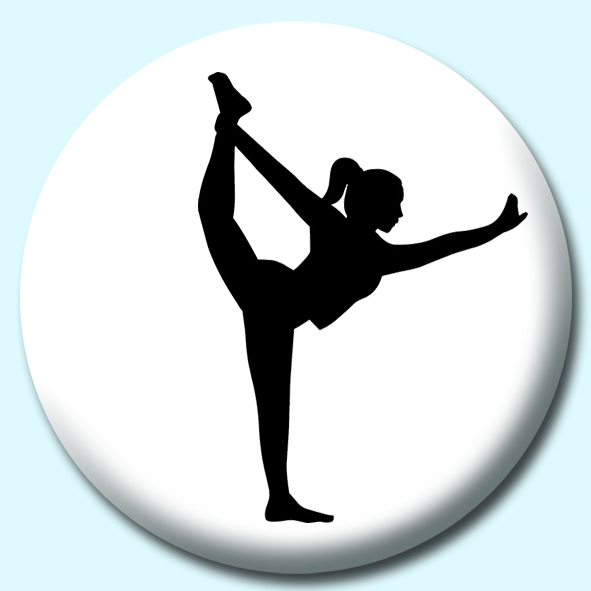 Yoga_Nataraja_Pose Button Badge
