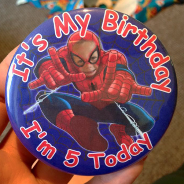 Birthday Party Badges Badge Boy