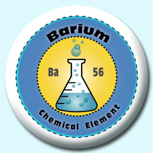 Personalised Badge: 38mm Barium Button Badge. Create your own custom badge - complete the form and we will create your personalised button badge for you.