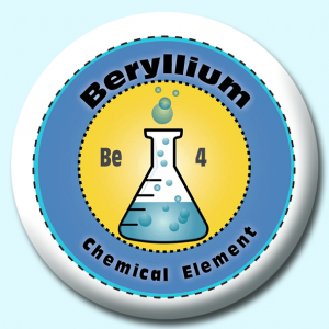 Personalised Badge: 38mm Beryllium Button Badge. Create your own custom badge - complete the form and we will create your personalised button badge for you.