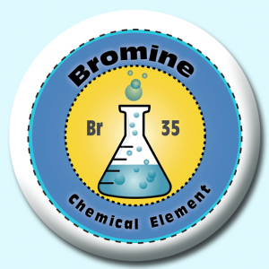 Personalised Badge: 38mm Bromine Button Badge. Create your own custom badge - complete the form and we will create your personalised button badge for you.