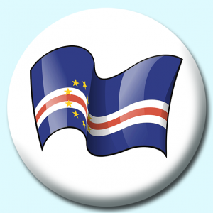 Personalised Badge: 25mm Cape Verde Button Badge. Create your own custom badge - complete the form and we will create your personalised button badge for you.