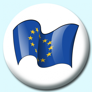 Personalised Badge: 25mm European Union Button Badge. Create your own custom badge - complete the form and we will create your personalised button badge for you.