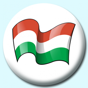Personalised Badge: 25mm Hungary Button Badge. Create your own custom badge - complete the form and we will create your personalised button badge for you.