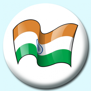 Personalised Badge: 25mm India Button Badge. Create your own custom badge - complete the form and we will create your personalised button badge for you.