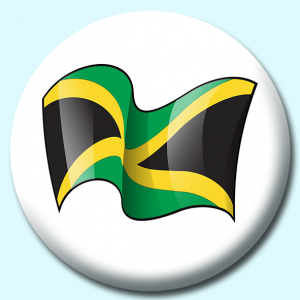 Personalised Badge: 38mm Jamaica Button Badge. Create your own custom badge - complete the form and we will create your personalised button badge for you.