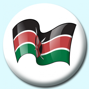 Personalised Badge: 25mm Kenya Button Badge. Create your own custom badge - complete the form and we will create your personalised button badge for you.