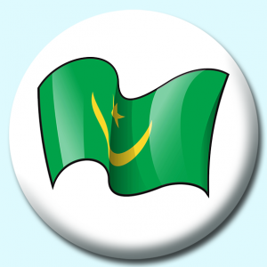 Personalised Badge: 25mm Mauritania2 Button Badge. Create your own custom badge - complete the form and we will create your personalised button badge for you.