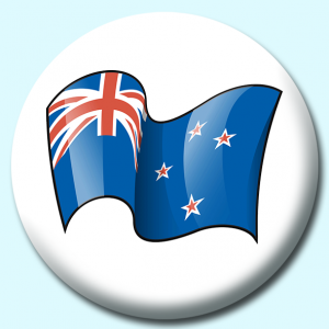 Personalised Badge: 25mm New Zealand Button Badge. Create your own custom badge - complete the form and we will create your personalised button badge for you.