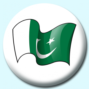 Personalised Badge: 25mm Pakistan Button Badge. Create your own custom badge - complete the form and we will create your personalised button badge for you.