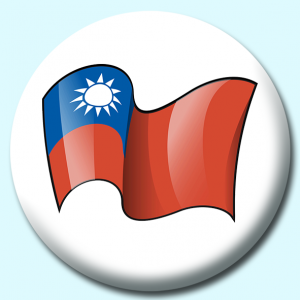 Personalised Badge: 75mm Taiwan Button Badge. Create your own custom badge - complete the form and we will create your personalised button badge for you.