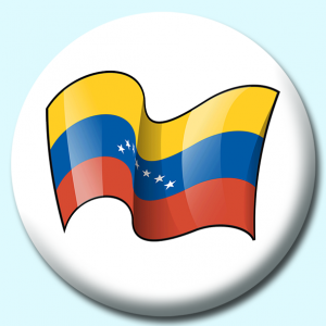 Personalised Badge: 25mm Venezuela Button Badge. Create your own custom badge - complete the form and we will create your personalised button badge for you.
