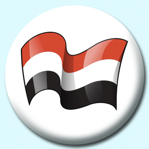 Personalised Badge: 25mm Yemen Button Badge. Create your own custom badge - complete the form and we will create your personalised button badge for you.