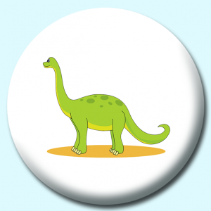 Personalised Badge: 25mm Apatosaurus Button Badge. Create your own custom badge - complete the form and we will create your personalised button badge for you.