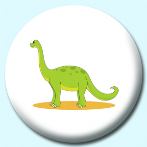 Personalised Badge: 38mm Apatosaurus Button Badge. Create your own custom badge - complete the form and we will create your personalised button badge for you.