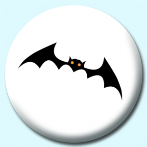 Personalised Badge: 58mm Bat Button Badge. Create your own custom badge - complete the form and we will create your personalised button badge for you.