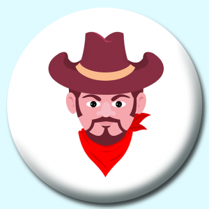 58mm Cowboy Badges