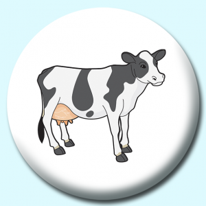 Personalised Badge: 38mm Crca Cow Button Badge. Create your own custom badge - complete the form and we will create your personalised button badge for you.