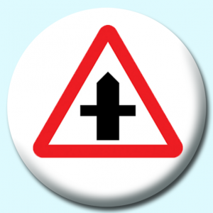 Personalised Badge: 58mm Crossroads Button Badge. Create your own custom badge - complete the form and we will create your personalised button badge for you.