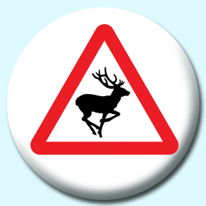 Personalised Badge: 38mm Deer Button Badge. Create your own custom badge - complete the form and we will create your personalised button badge for you.