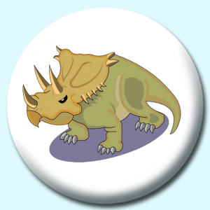 Personalised Badge: 25mm Dinosaur V2 Button Badge. Create your own custom badge - complete the form and we will create your personalised button badge for you.