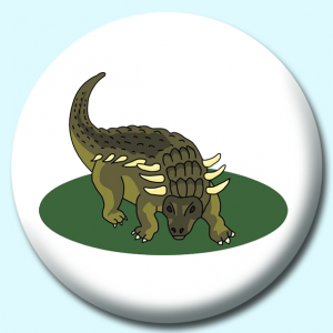 Personalised Badge: 38mm Dinosaur V3 Button Badge. Create your own custom badge - complete the form and we will create your personalised button badge for you.
