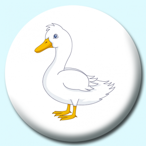 Personalised Badge: 25mm Duck Aquatic Bird Button Badge. Create your own custom badge - complete the form and we will create your personalised button badge for you.