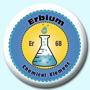 Personalised Badge: 58mm Erbium Button Badge. Create your own custom badge - complete the form and we will create your personalised button badge for you.