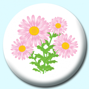 25mm Flower Badges