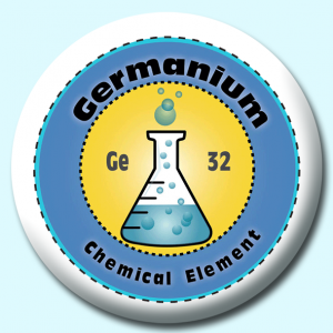 Personalised Badge: 38mm Germanium Button Badge. Create your own custom badge - complete the form and we will create your personalised button badge for you.