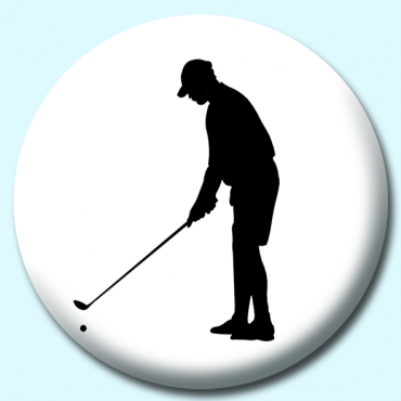 58mm Golfer Button... 