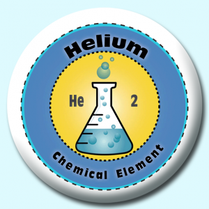 Personalised Badge: 38mm Helium Button Badge. Create your own custom badge - complete the form and we will create your personalised button badge for you.