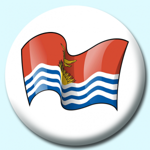 Personalised Badge: 25mm Kiribati Button Badge. Create your own custom badge - complete the form and we will create your personalised button badge for you.