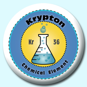 Personalised Badge: 75mm Krypton Button Badge. Create your own custom badge - complete the form and we will create your personalised button badge for you.